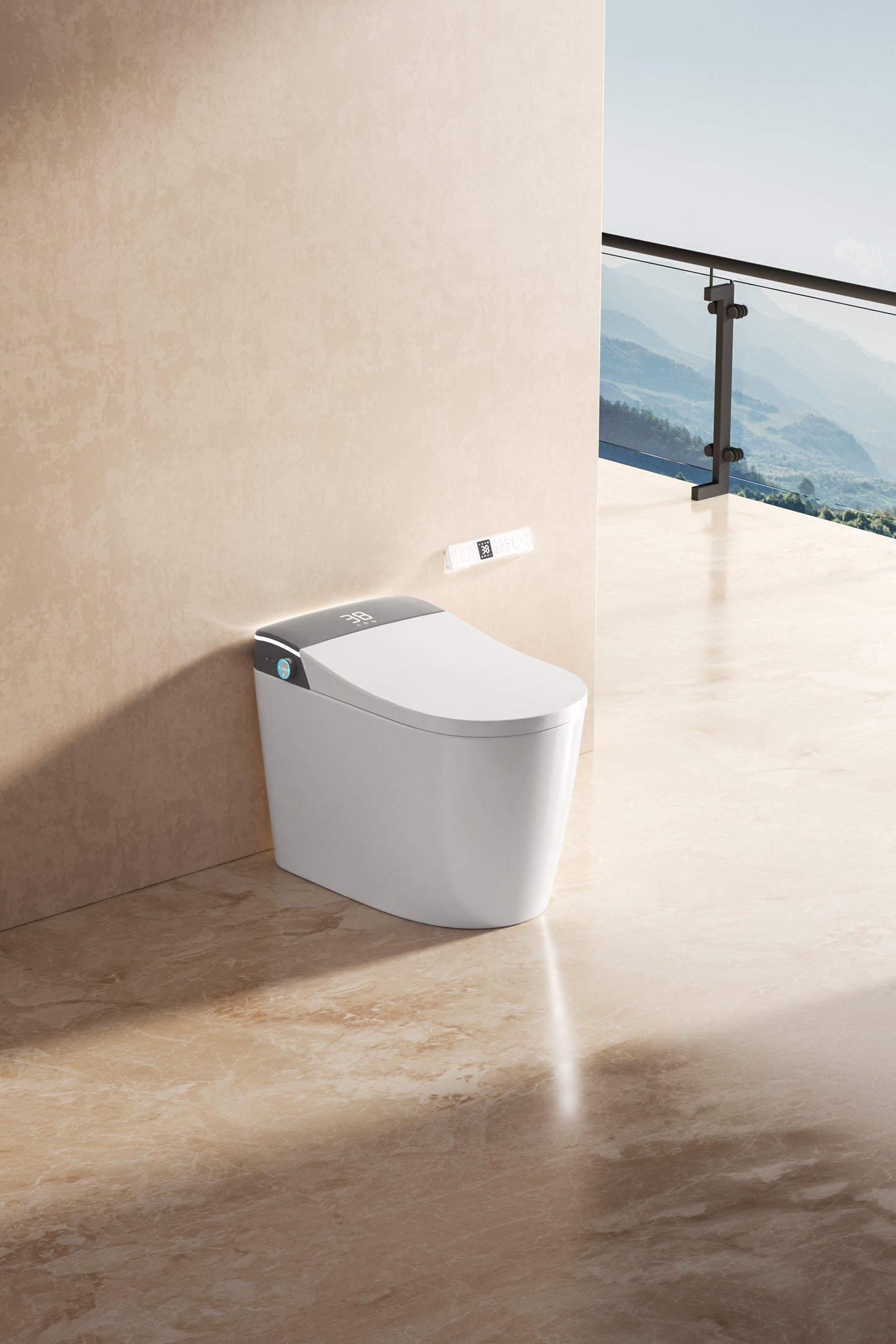 LuxFresh® Curvilinear Super-Deluxe Japanese Style Smart Toilet