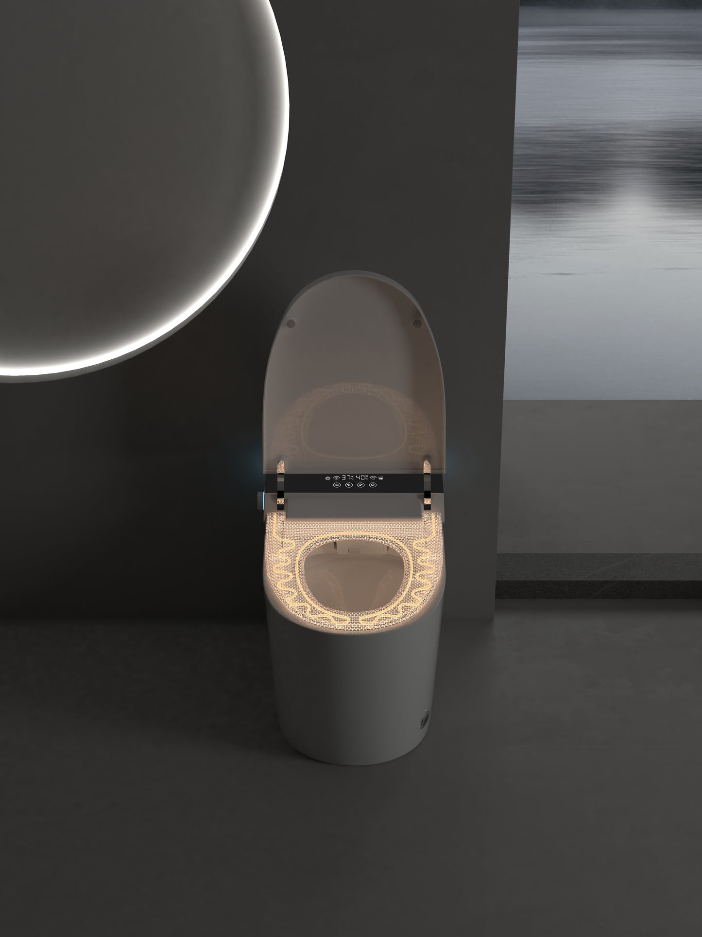 Floor-Standing Smart Toilet (F9001B-E) Elementary