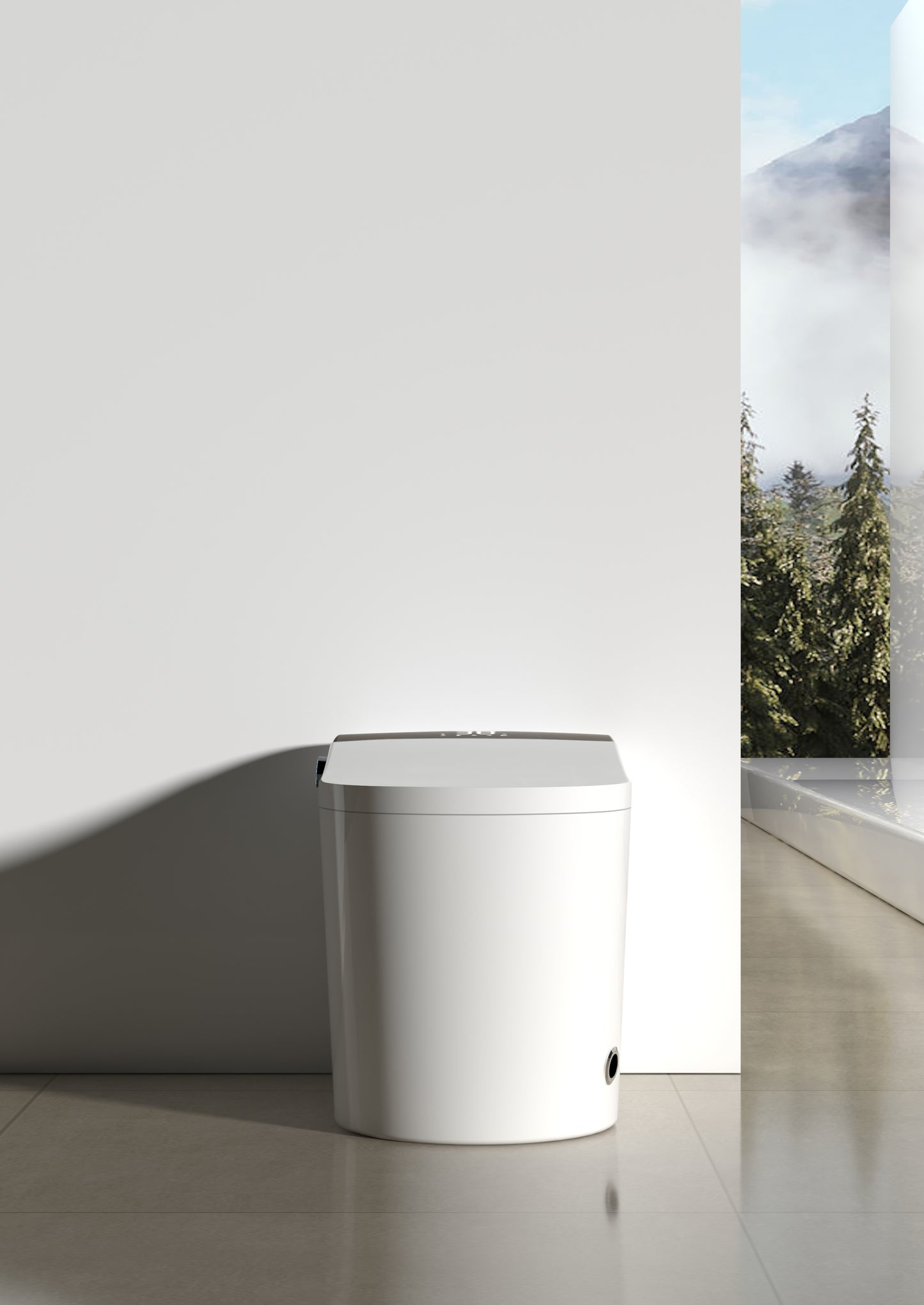 Floor-Standing Smart Bidet Shower Toilet Curvilinear (F8023W-S) Standard