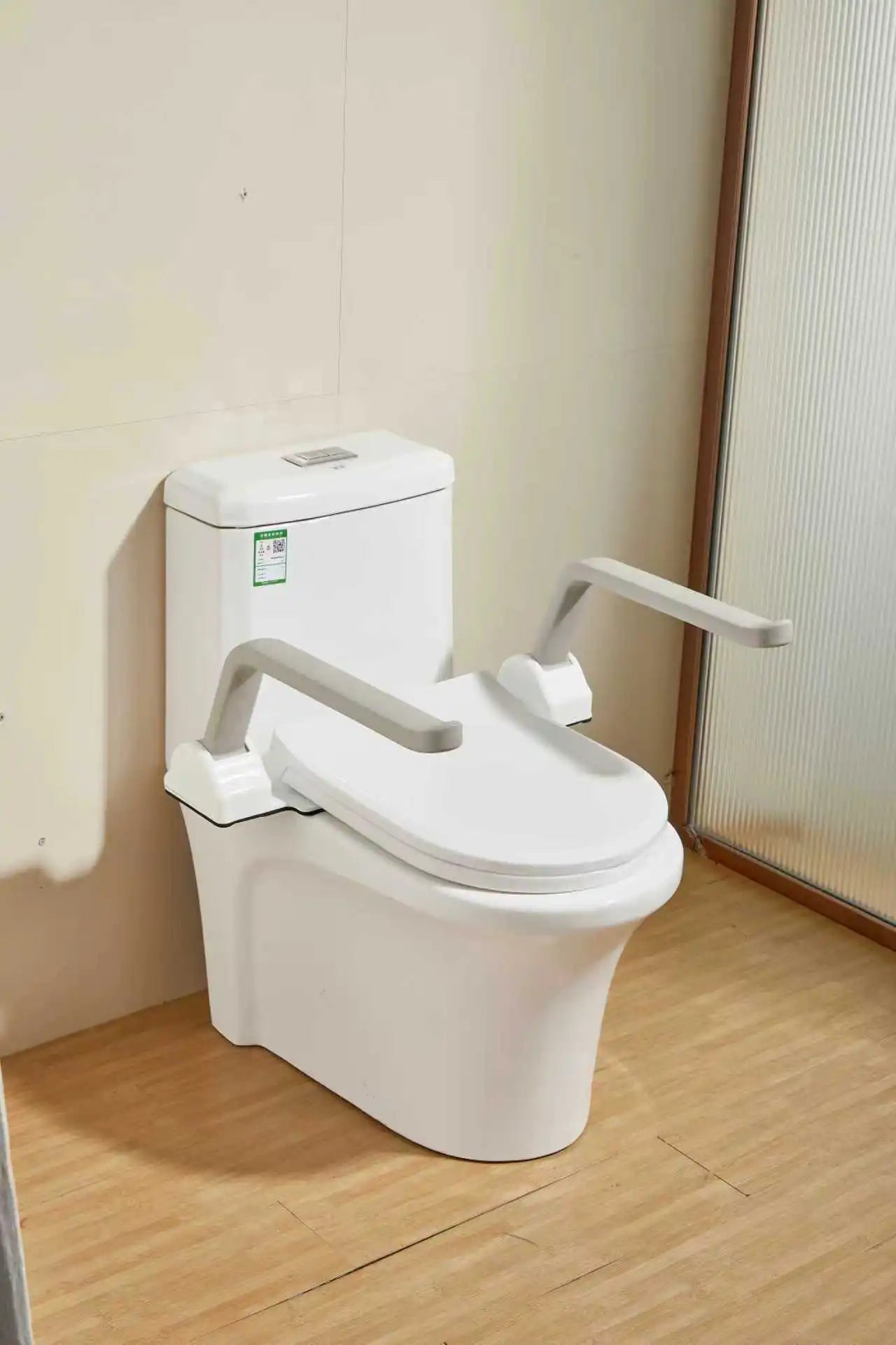 LuxFresh® WC Safety Rails - Ergonomic Toilet Support Arms for Elderly & Mobility Support