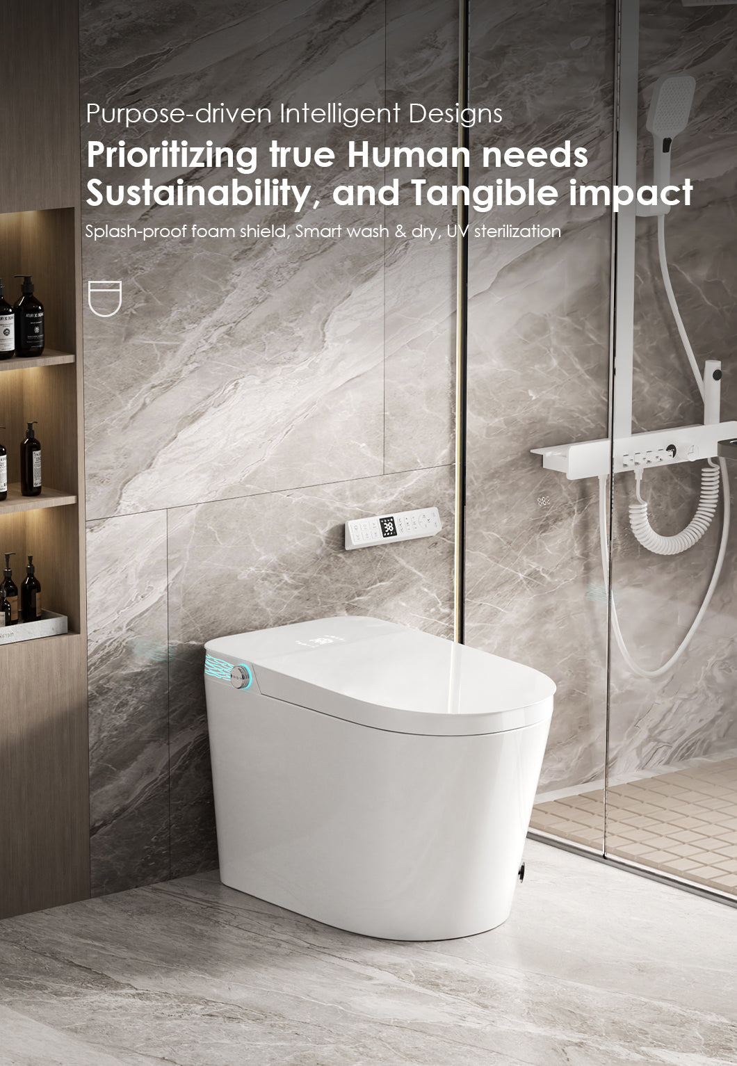Luxfresh U-Shape Deluxe Japanese Style Smart Toilet