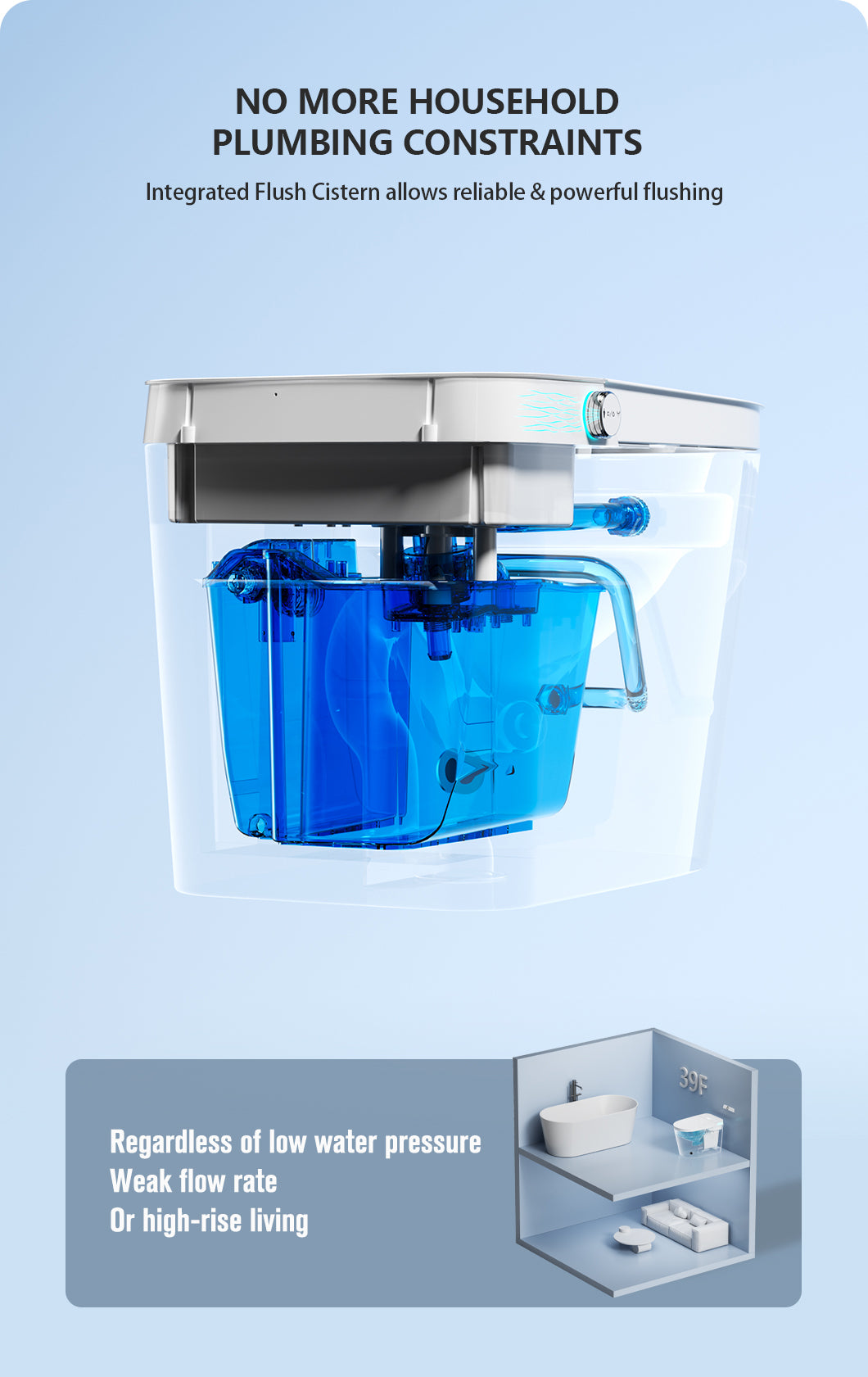 Luxfresh U-Shape Deluxe Japanese Style Smart Toilet