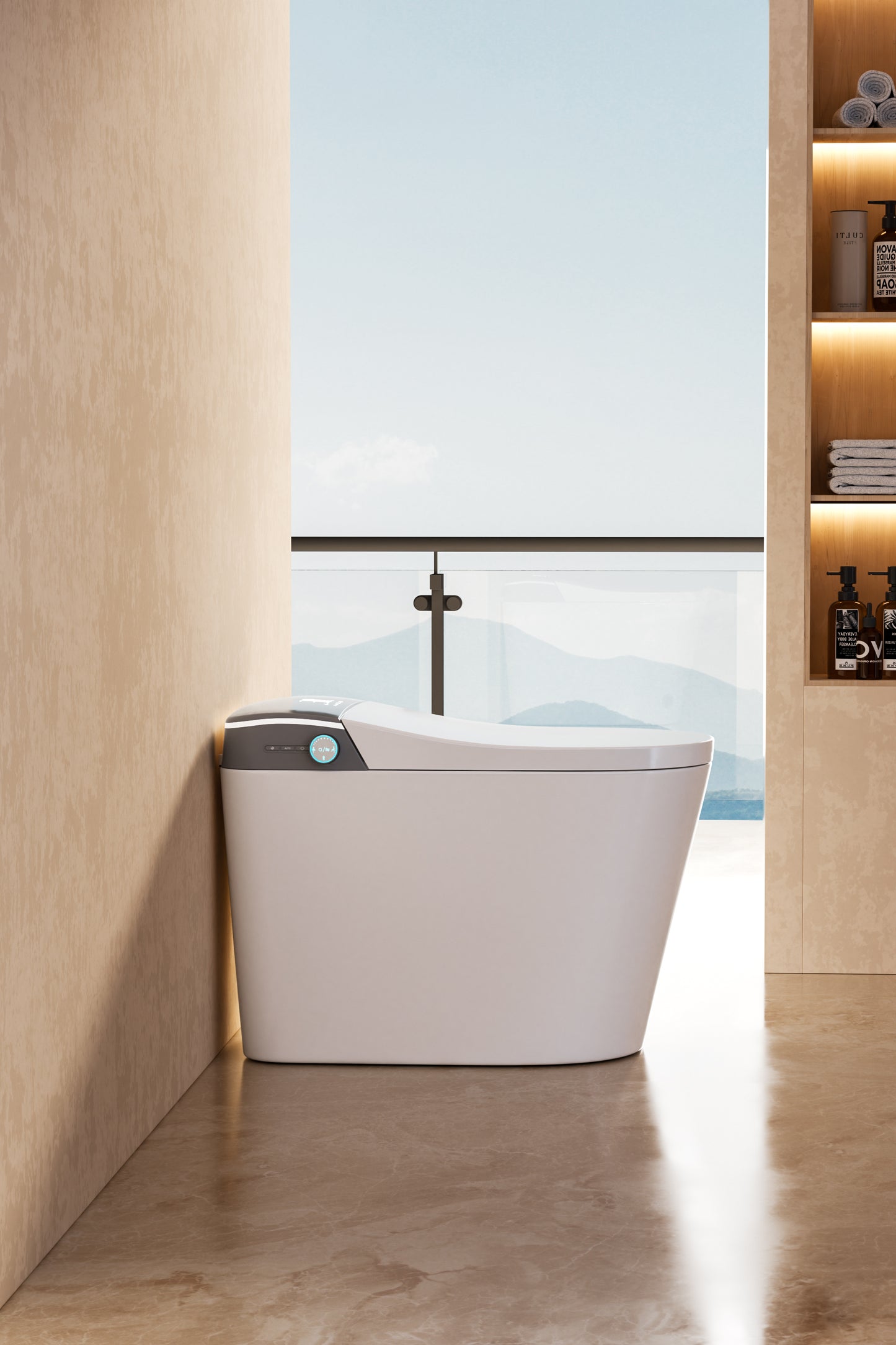 LuxFresh® Curvilinear Super-Deluxe Japanese Style Smart Toilet