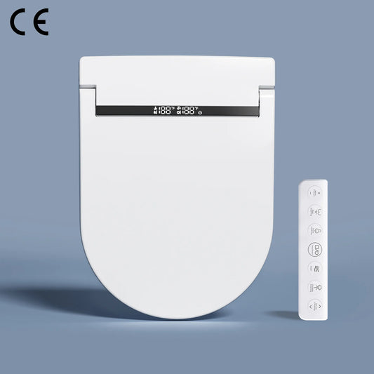 LuxFresh® Slimline Smart Toilet Seat - Retrofit Bidet Seat with Heated Seat & Air Dryer