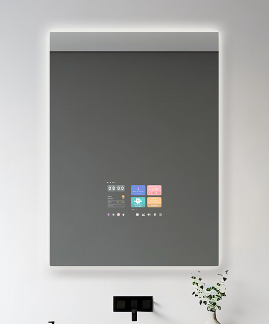 LuxeVision® Smart Bathroom Mirror (Rectangular)
