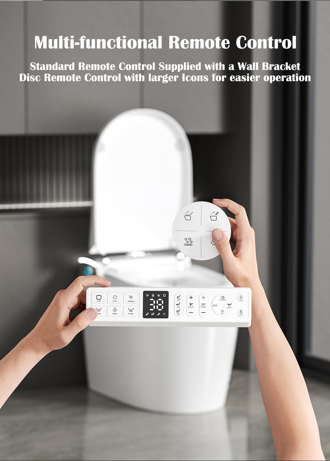 LuxFresh® Curvilinear Super-Deluxe Japanese Style Smart Toilet