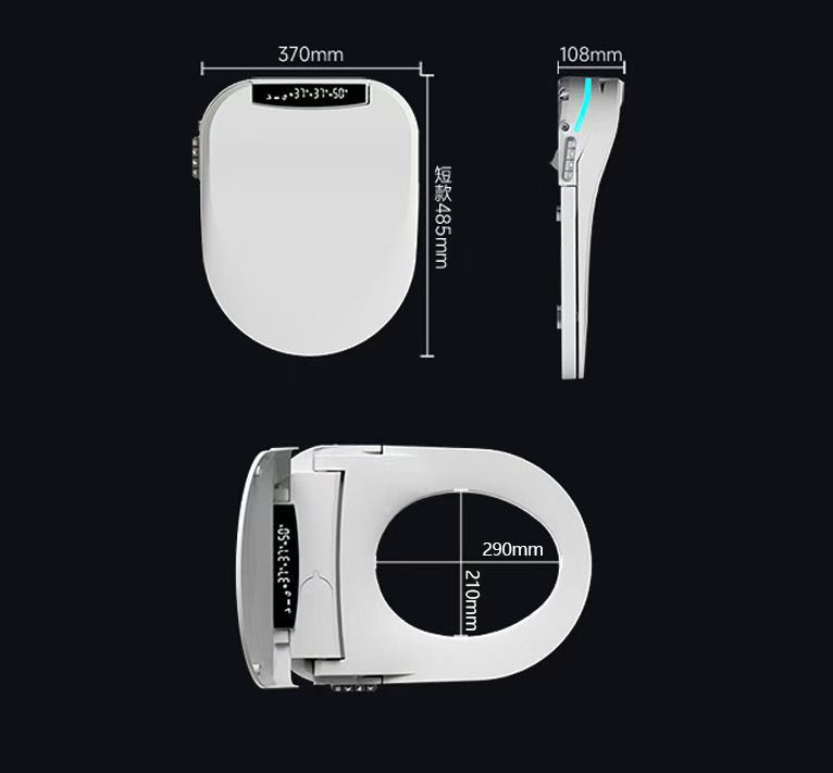 LuxFresh® Deluxe Retrofit Smart Toilet Seat - Auto-Open & Touchless Bidet