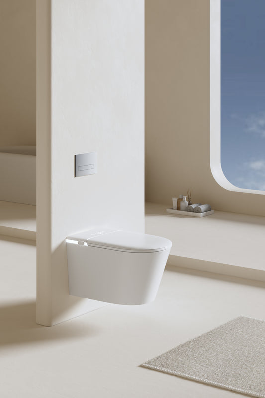 LuxFresh® Wall-Hung Deluxe Japanese Style Smart Toilet