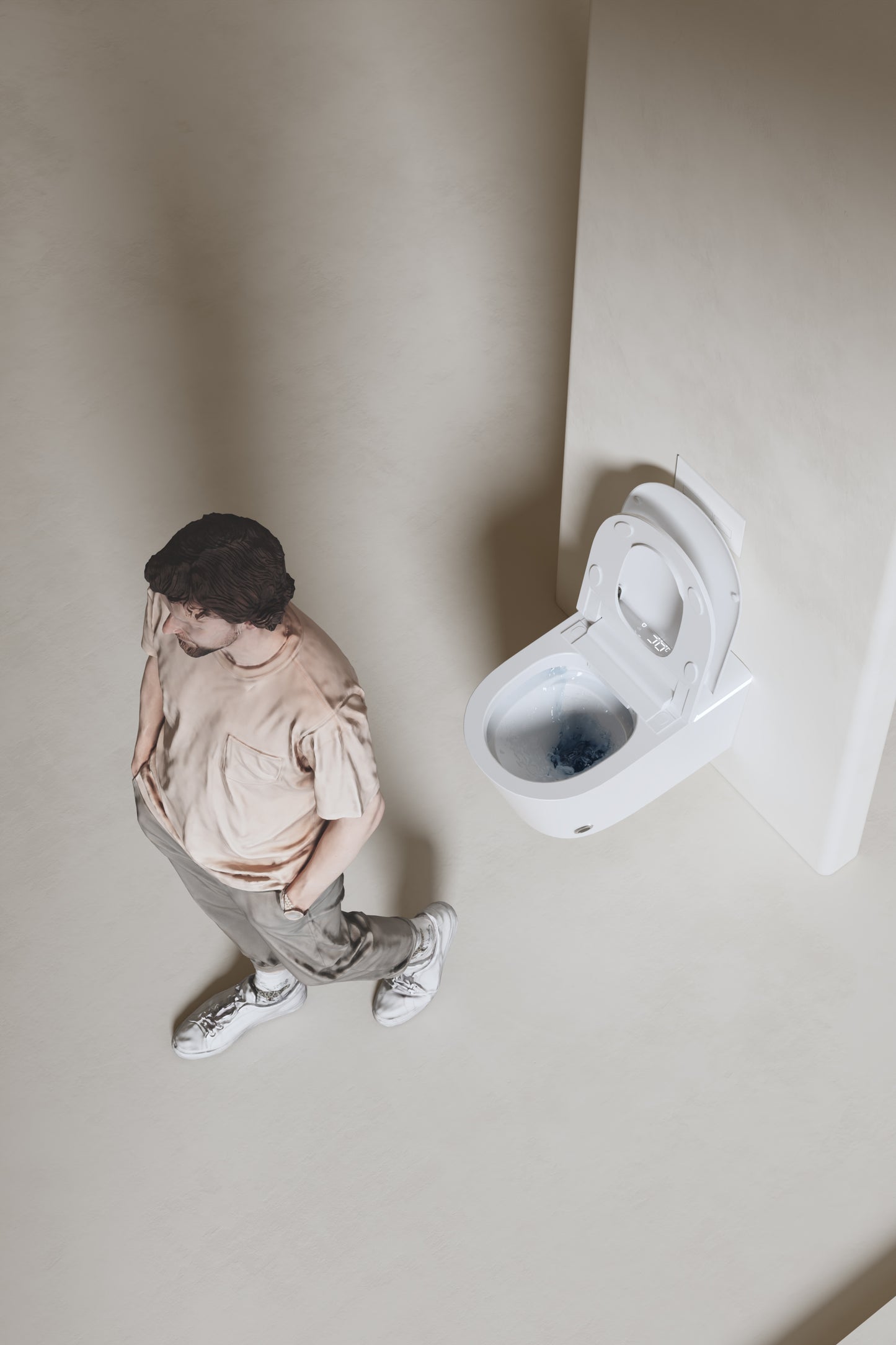 LuxFresh® Wall-Hung Deluxe Japanese Style Smart Toilet