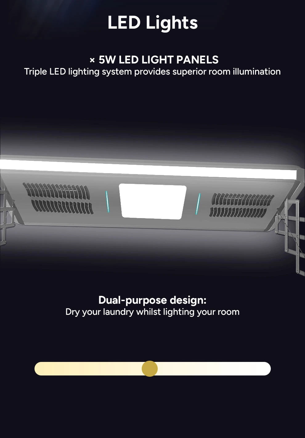 DriMe® Classic – Heated Smart Ceiling Clothes Airer | UV Sanitising | Energy Efficient