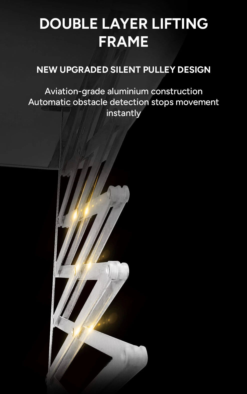 DriMe® Mini – Compact Smart Ceiling-Mounted Clothes Airer | Space-Saving Laundry Solution