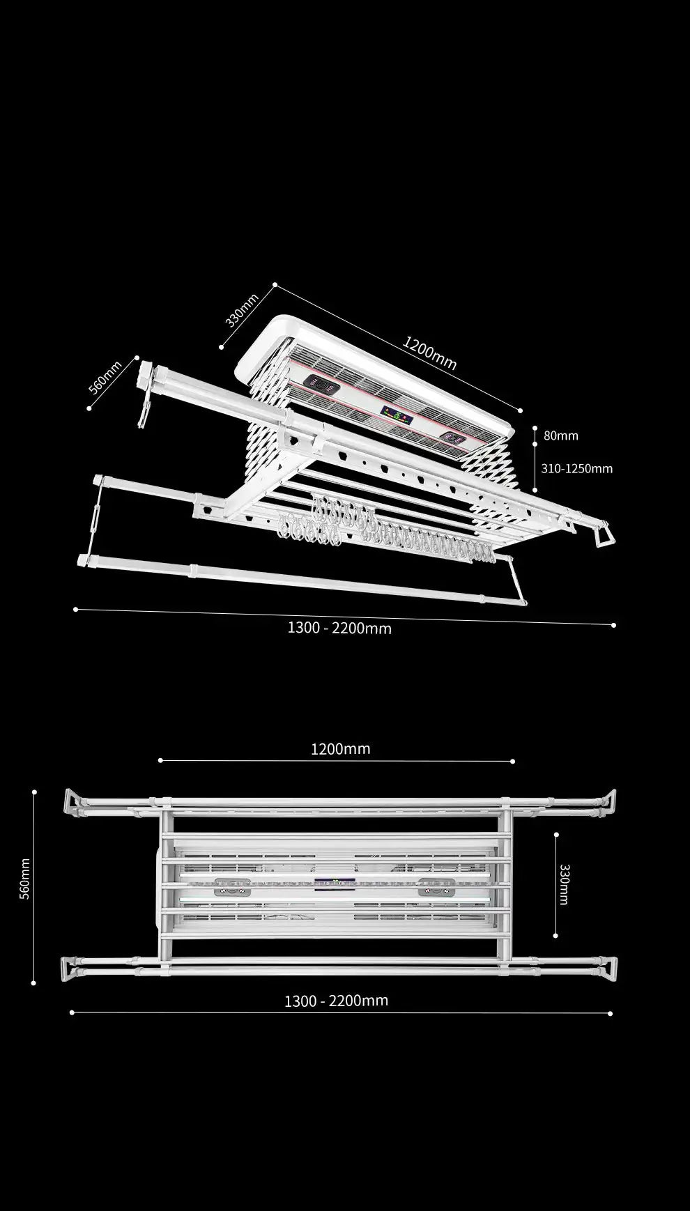DriMe® Elite – Voice Controlled Smart Ceiling Airer | Luxury Automated Laundry UK
