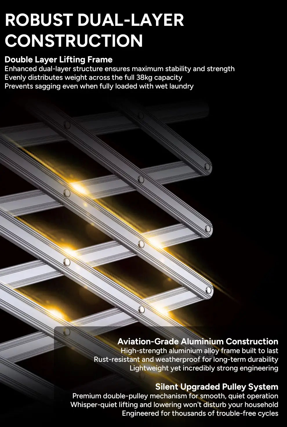 DriMe® Elite – Voice Controlled Smart Ceiling Airer | Luxury Automated Laundry UK