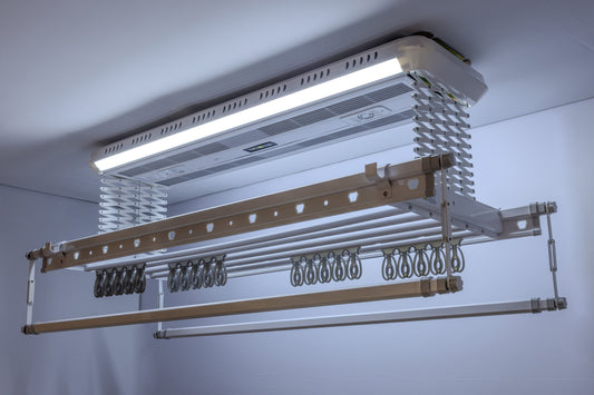 DriMe® Pro – Motion Sensor Smart Ceiling Airer | Ultrasonic Dust Mite Control UK