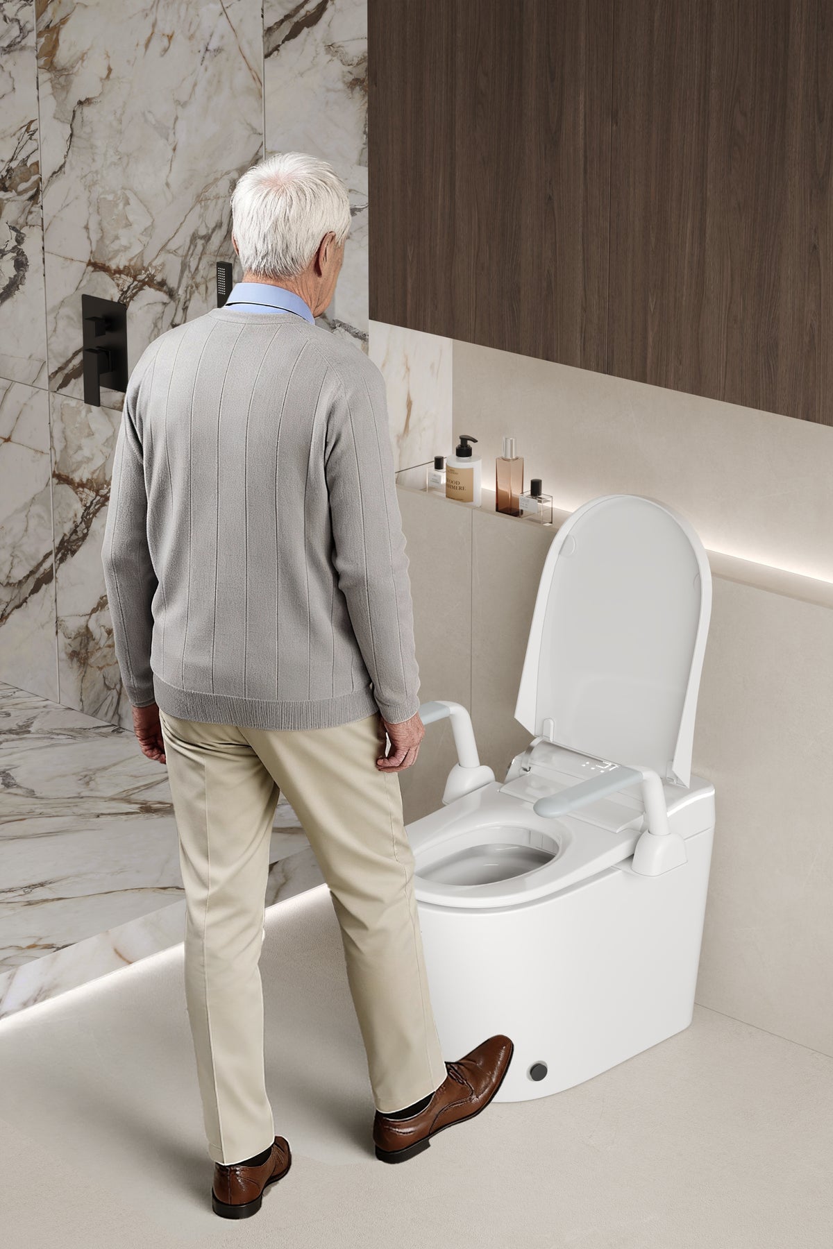 Luxfresh® U-Shape Smart Bidet Toilet / Floor-standing, Japanese Style