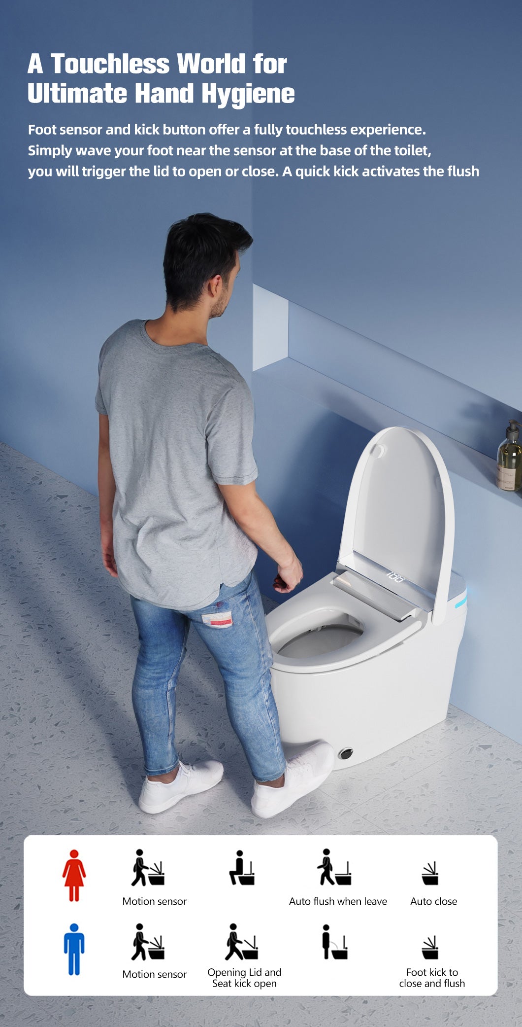 LuxFresh® V-Shape Super-Deluxe Japanese Style Smart Toilet