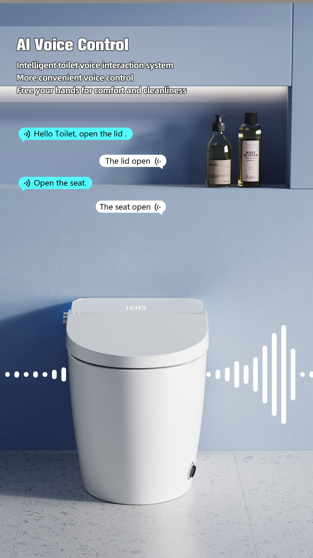 LuxFresh® V-Shape Super-Deluxe Japanese Style Smart Toilet