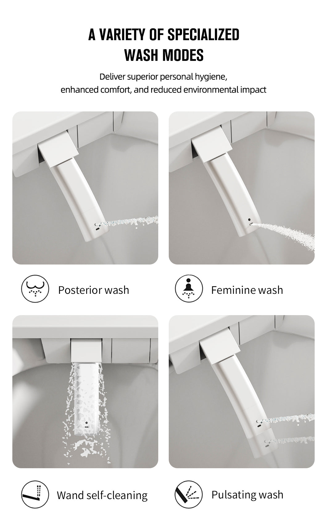 LuxFresh® V-Shape Japanese Style Smart Toilet