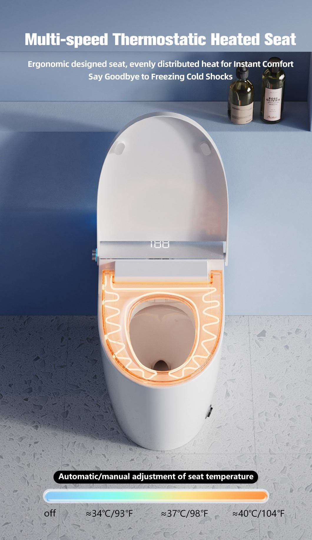 LuxFresh® V-Shape Super-Deluxe Japanese Style Smart Toilet