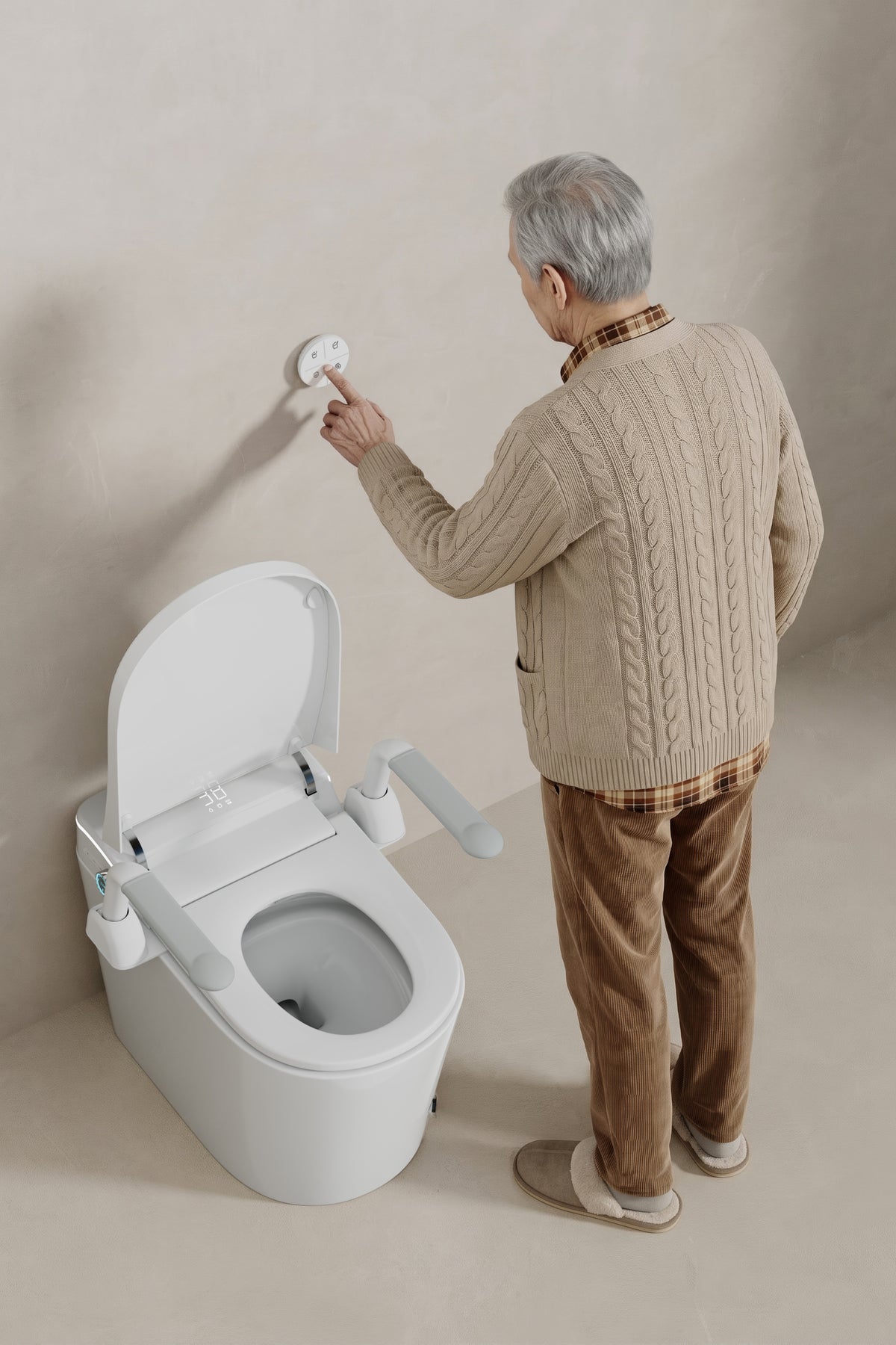 Luxfresh® U-Shape Smart Bidet Toilet / Floor-standing, Japanese Style