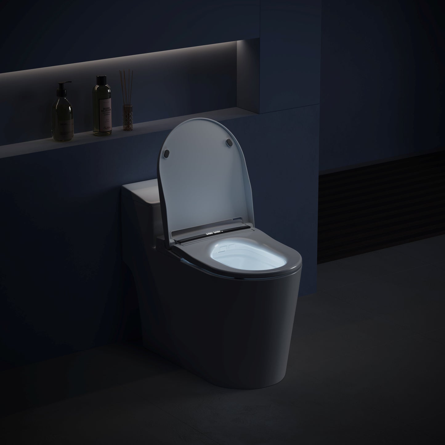 LuxFresh® Slimline Smart Toilet Seat - Retrofit Bidet Seat with Heated Seat & Air Dryer