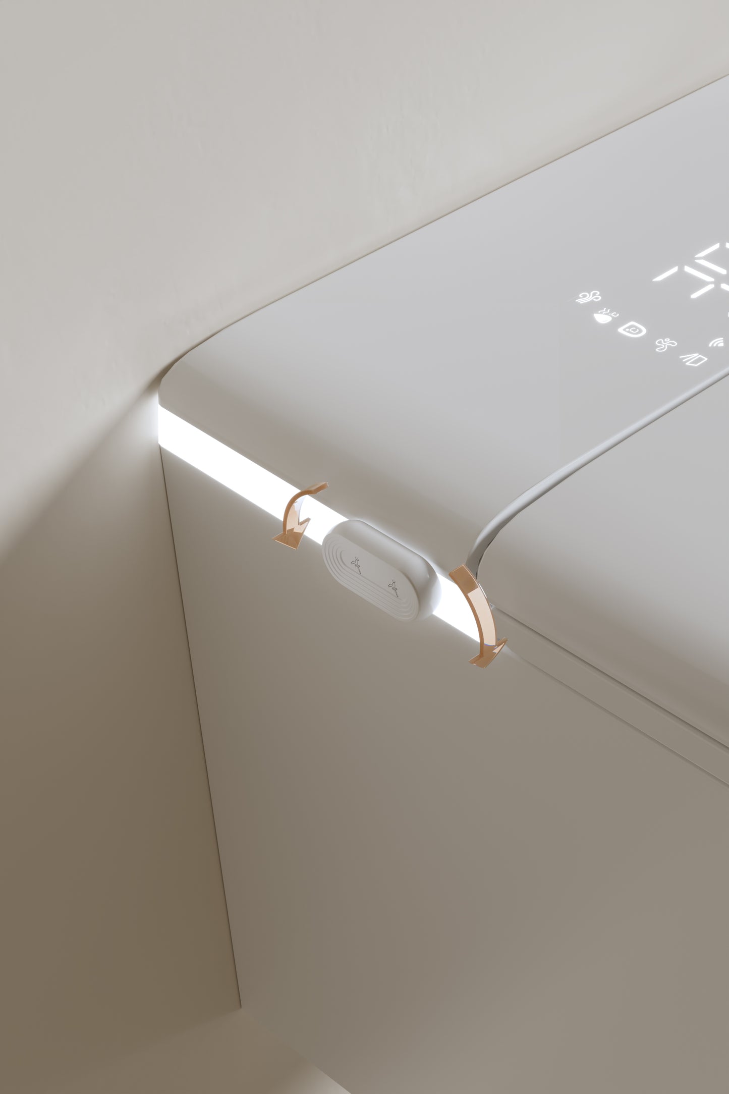 LuxFresh® Wall-Hung Deluxe Japanese Style Smart Toilet