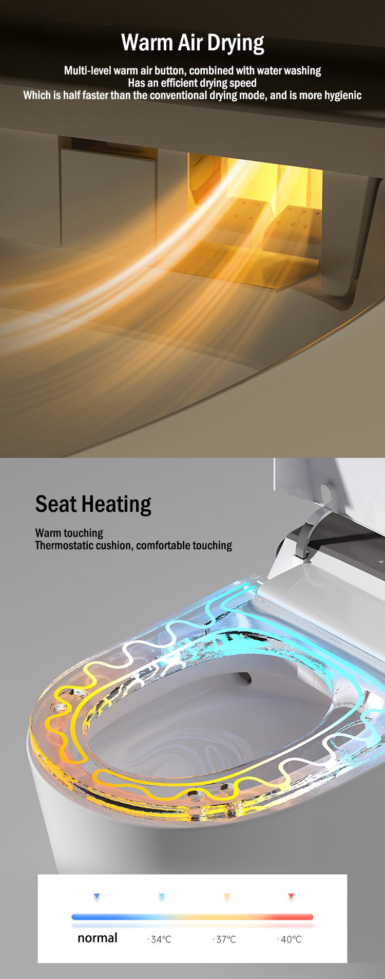 LuxFresh Curvilinear Deluxe Japanese Style Smart Toilet - Your Future Living