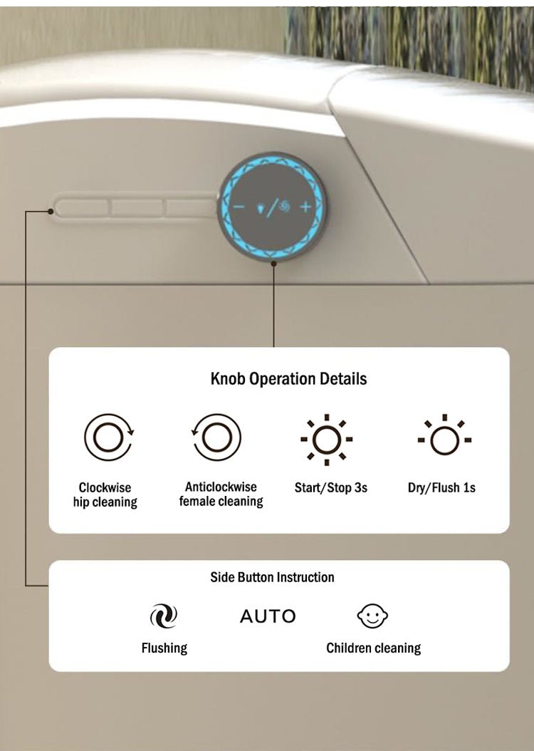 LuxFresh Curvilinear Super - Deluxe Japanese Style Smart Toilet - Your Future Living