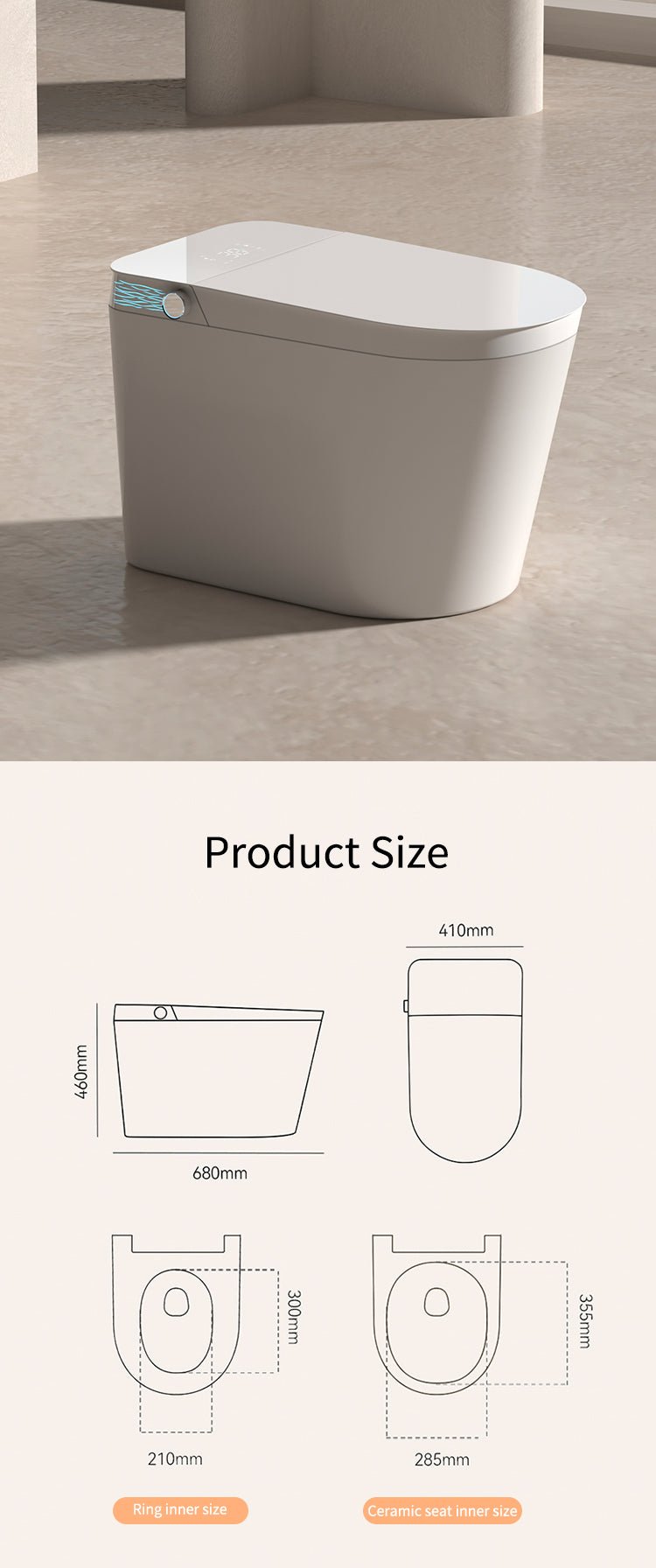 Luxfresh U - Shape Japanese Style Smart Toilet - Your Future Living
