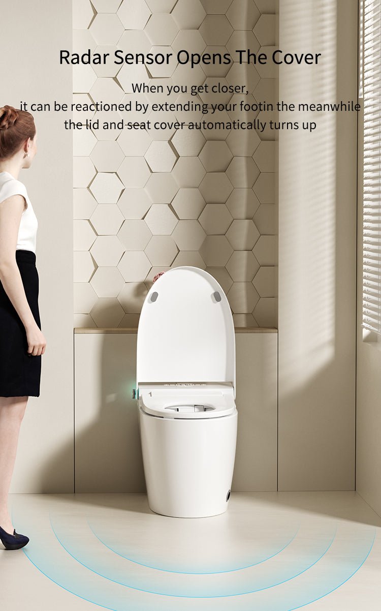 Magnifiak Japanese Bidet Toilet Seat Self-Cleaning, Ultra Slim, French Brand, Plastic, Glossy Finish