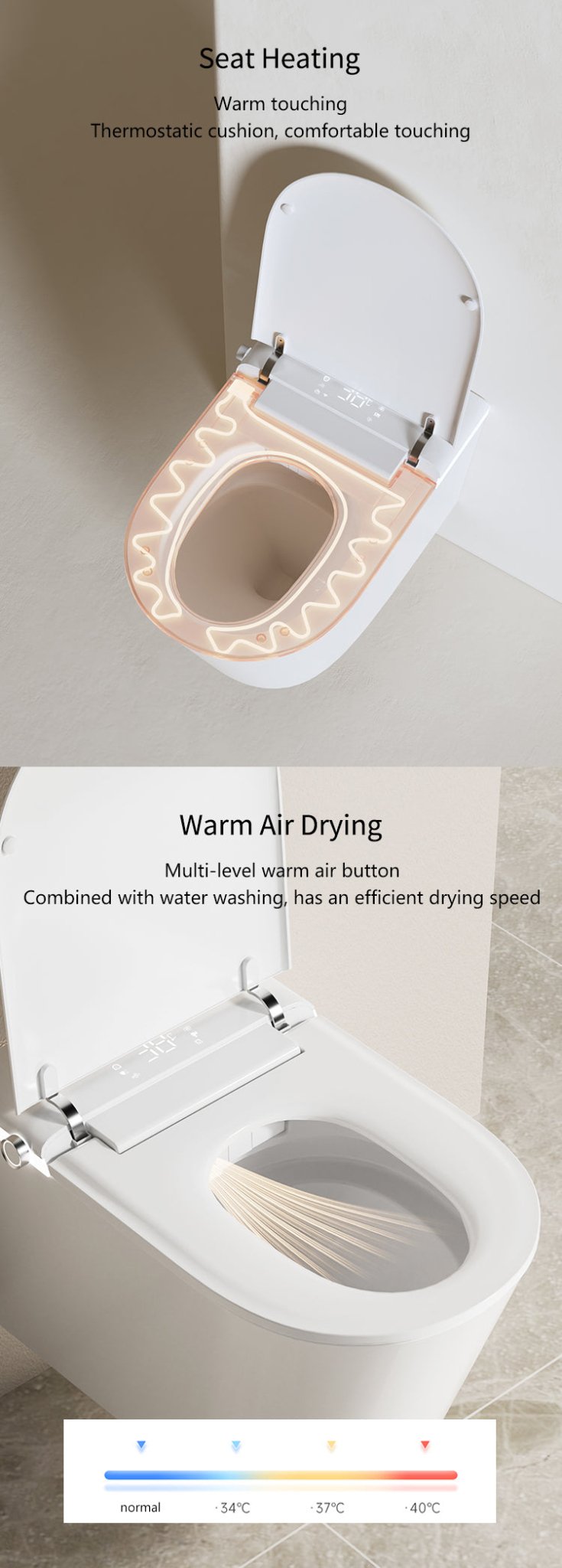 LuxFresh Wall - Hung Deluxe Japanese Style Smart Toilet - Your Future Living