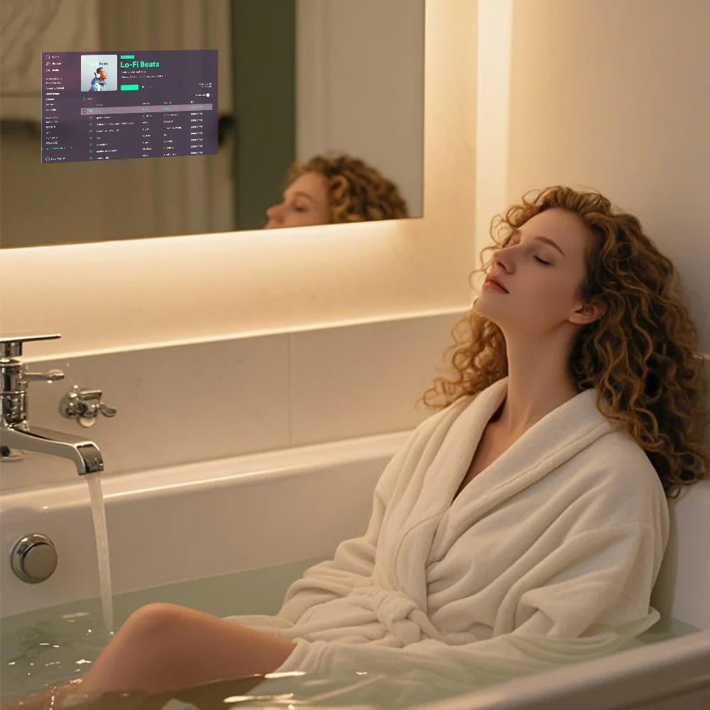 LuxeVision® Smart Bathroom Mirror (Rectangular)