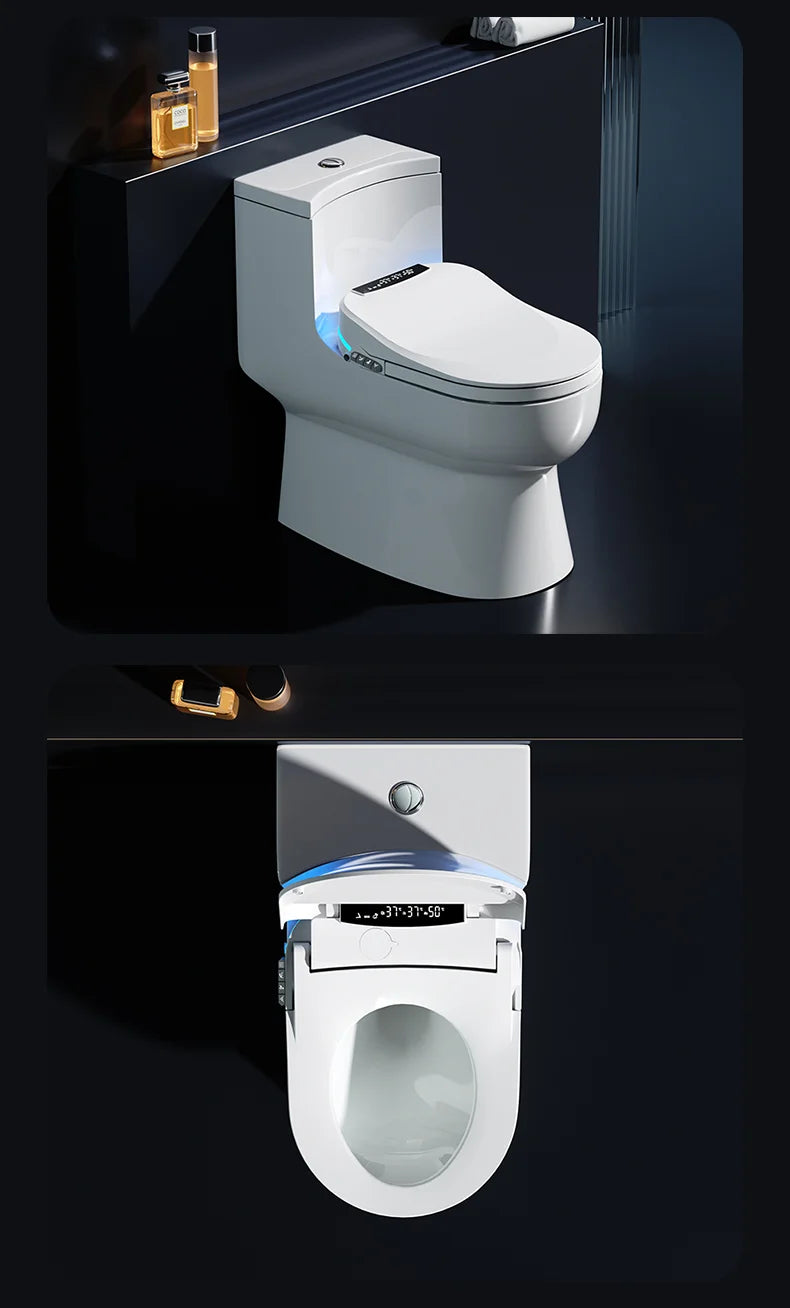 LuxFresh® Smart Toilet Seat Deluxe - Retrofit Bidet Seat with Auto-Open & Heated Seat