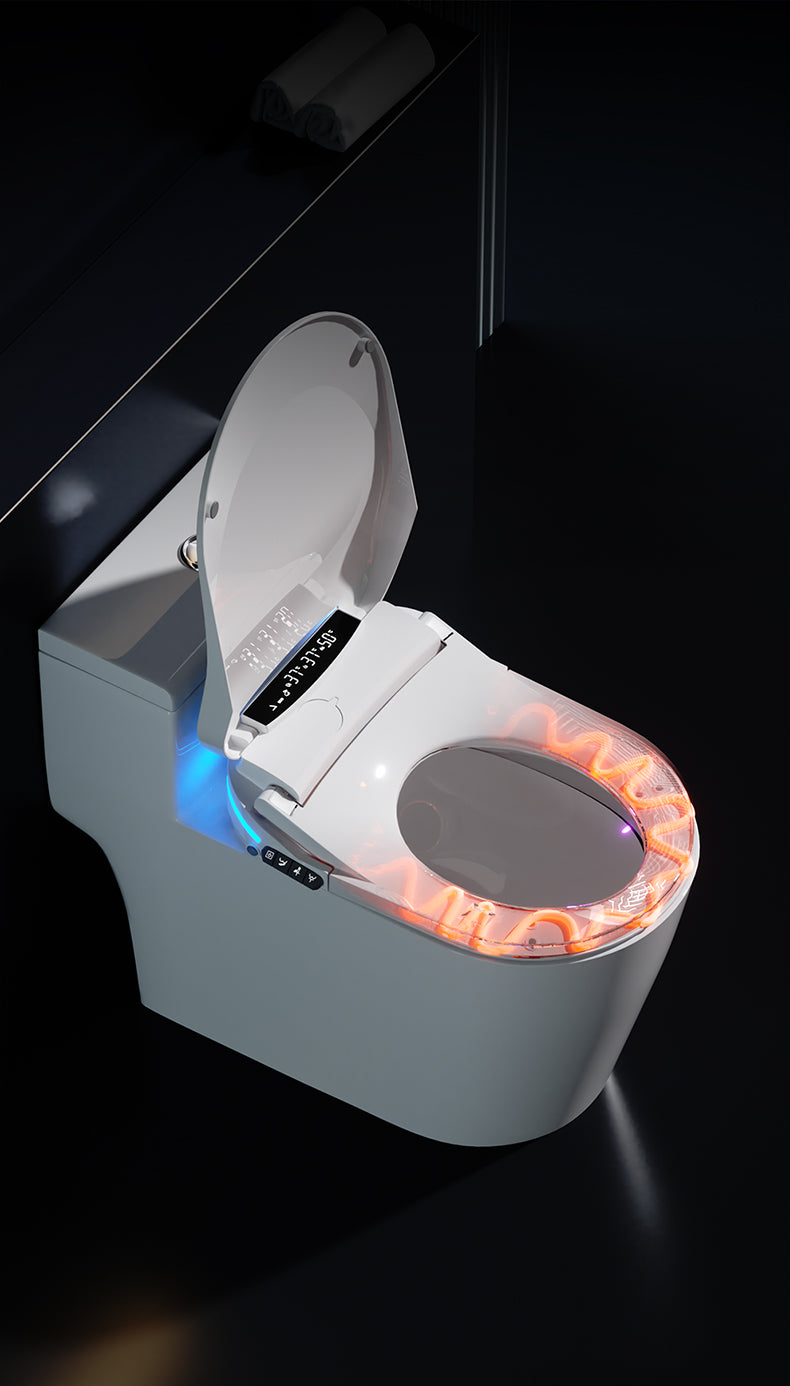 LuxFresh® Deluxe Retrofit Smart Toilet Seat - Auto-Open & Touchless Bidet